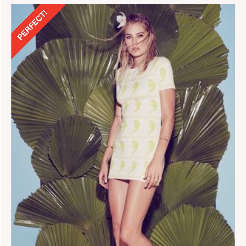 For love and lemons “flock to me” sweater dress